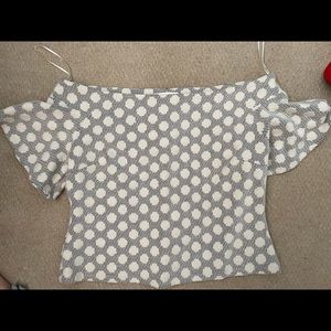 Anthropologie off the shoulder top